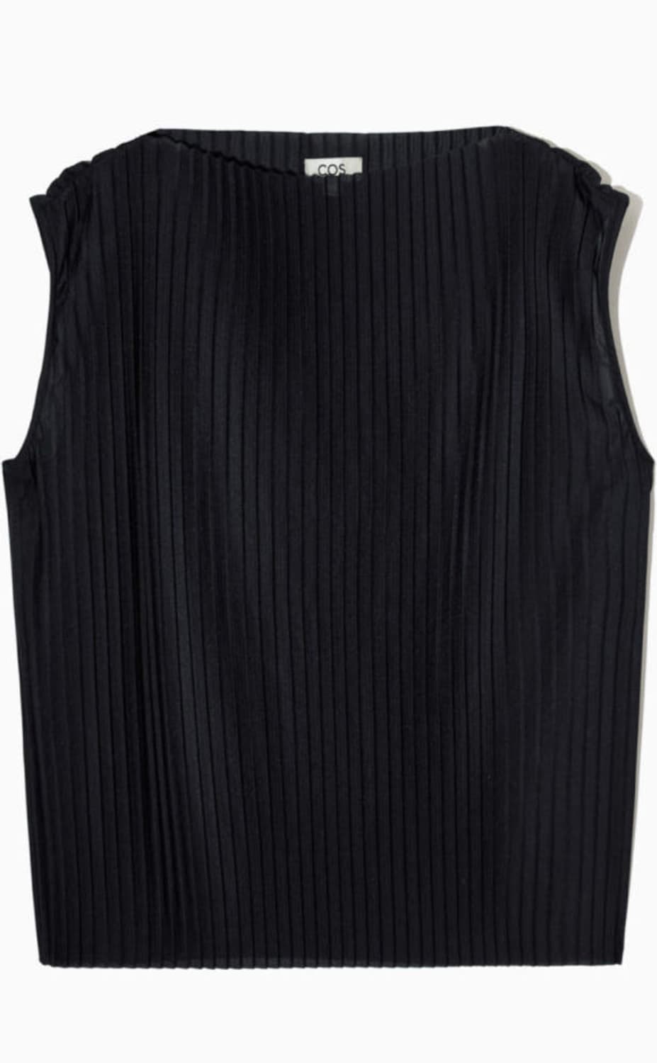 코스 플리세 슬리브리스 탑 다크네이비 XS 새상품 상품이미지2