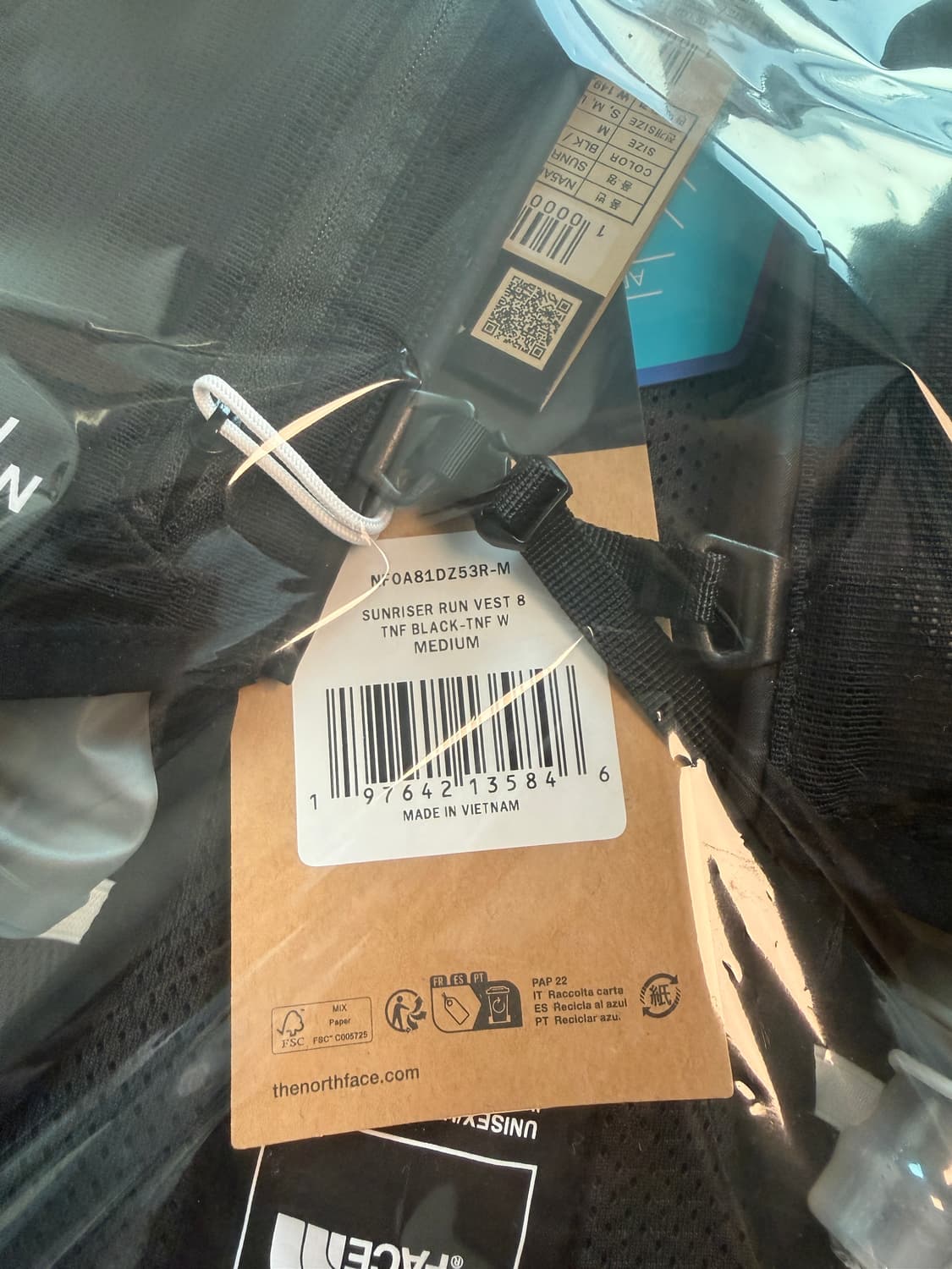 노스페이스 선라이저 러닝조끼 베스트 8 M 새상품(소프트 플라스크 포함) 상품이미지5