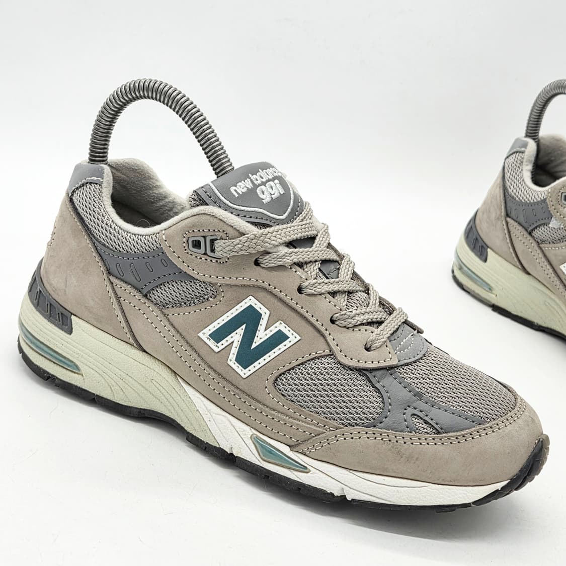 뉴발란스 991 메이드 인 UK 20주년 그레이 그린 (US 6 B) 상품이미지6