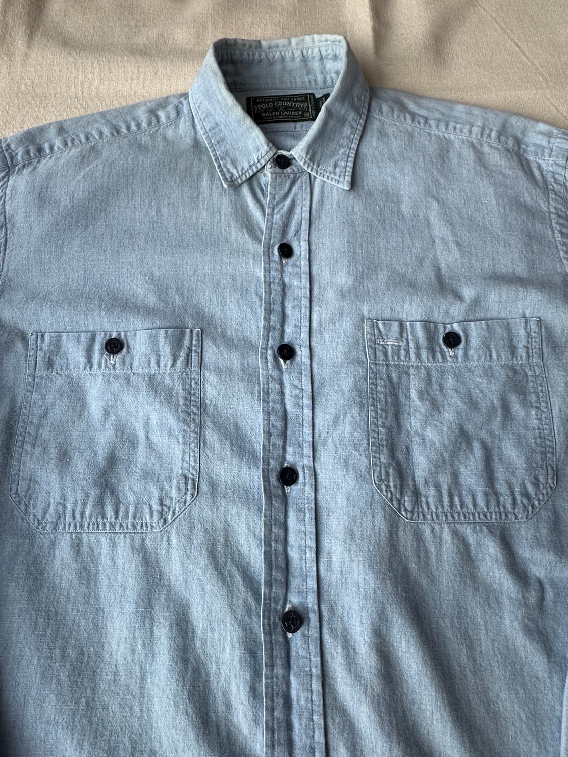 90s 폴로 컨트리 샴브레이 셔츠 100 상품이미지3
