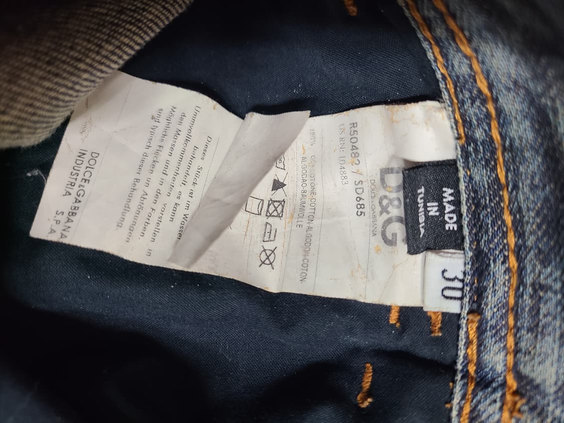 90s 아카이브 D&G 데미지 청바지(30) 상품이미지7