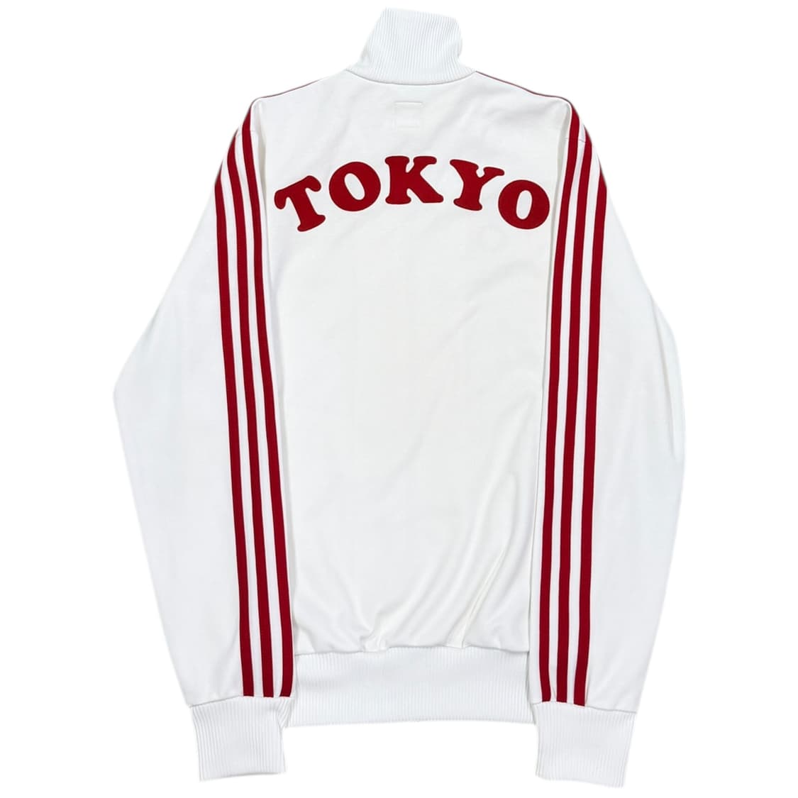 아디다스 빈티지 일본 도쿄 트랙탑 져지 자켓 화이트 레드 S 90 상품이미지3