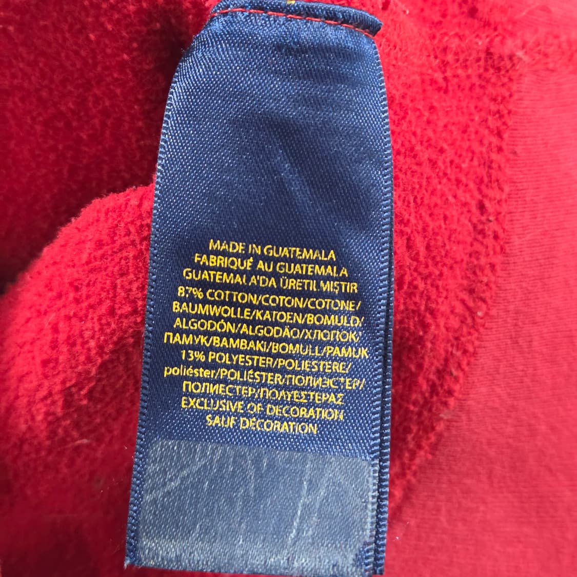 폴로랄프로렌 키즈 스펠로고 기모 맨투맨 M/10/12 상품이미지4