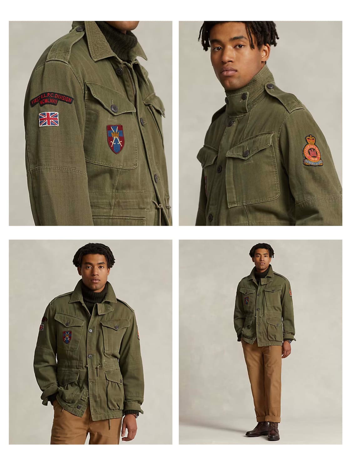 폴로 랄프로렌 hbt 아이코닉 브리티쉬 밀리터리 유니언잭 필드자켓 상품이미지5