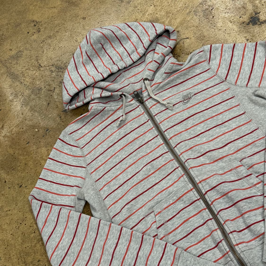 나이키 스트라이프 그레이 후드집업  상품이미지1