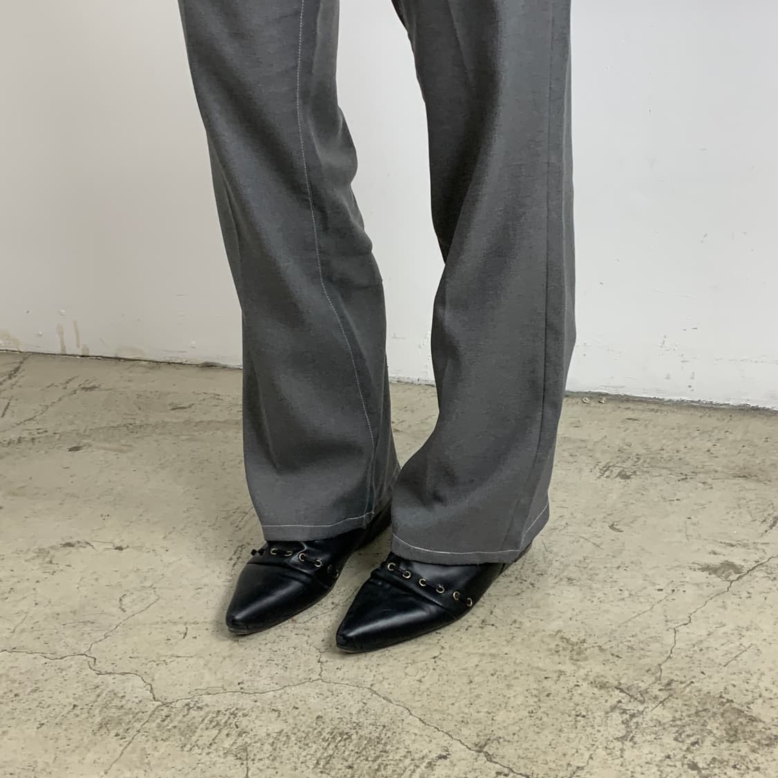 지에다 플레어핏 폴리 슬랙스 상품이미지3