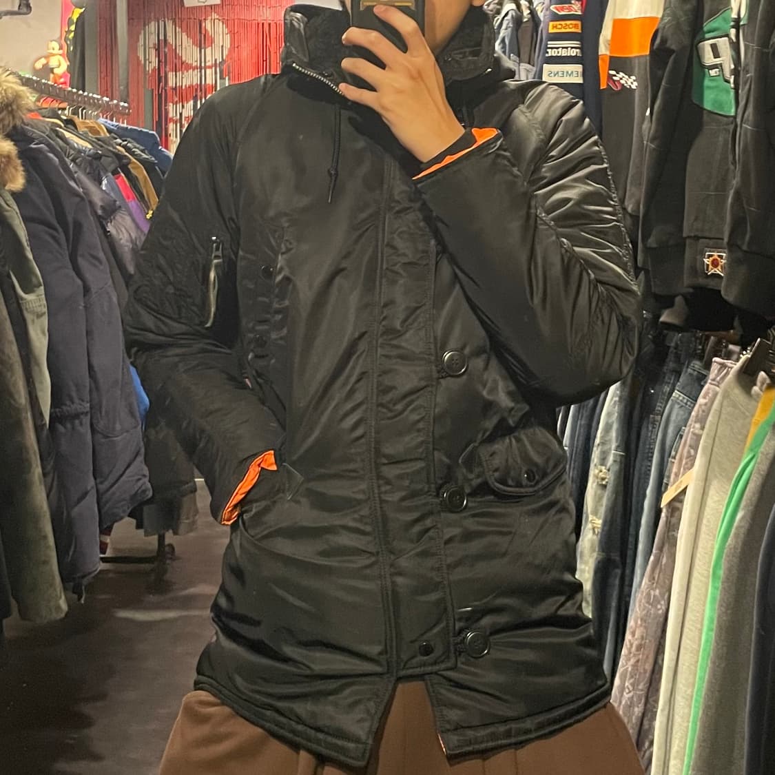 [IM] ALPHA 알파인더스트리 블랙 패딩 상품이미지2