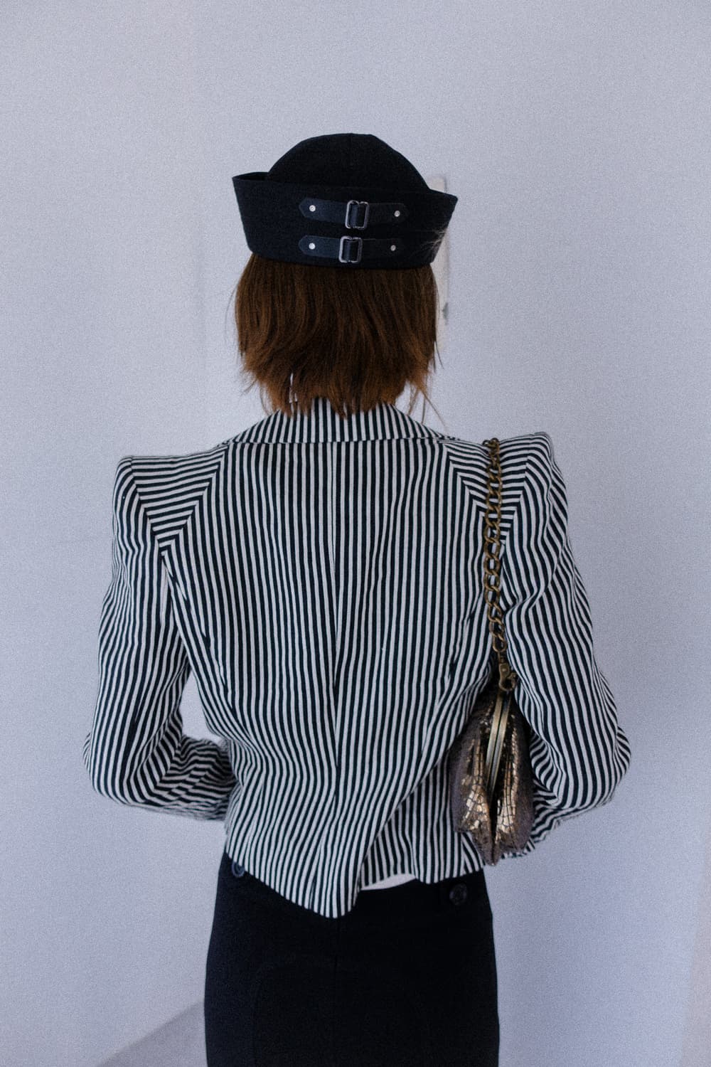 stripe cat shoulder jacket 상품이미지2