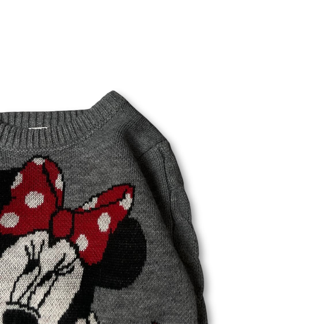 디즈니 키즈 미니 마우스 그레이 니트 긴팔 니트 상품이미지2