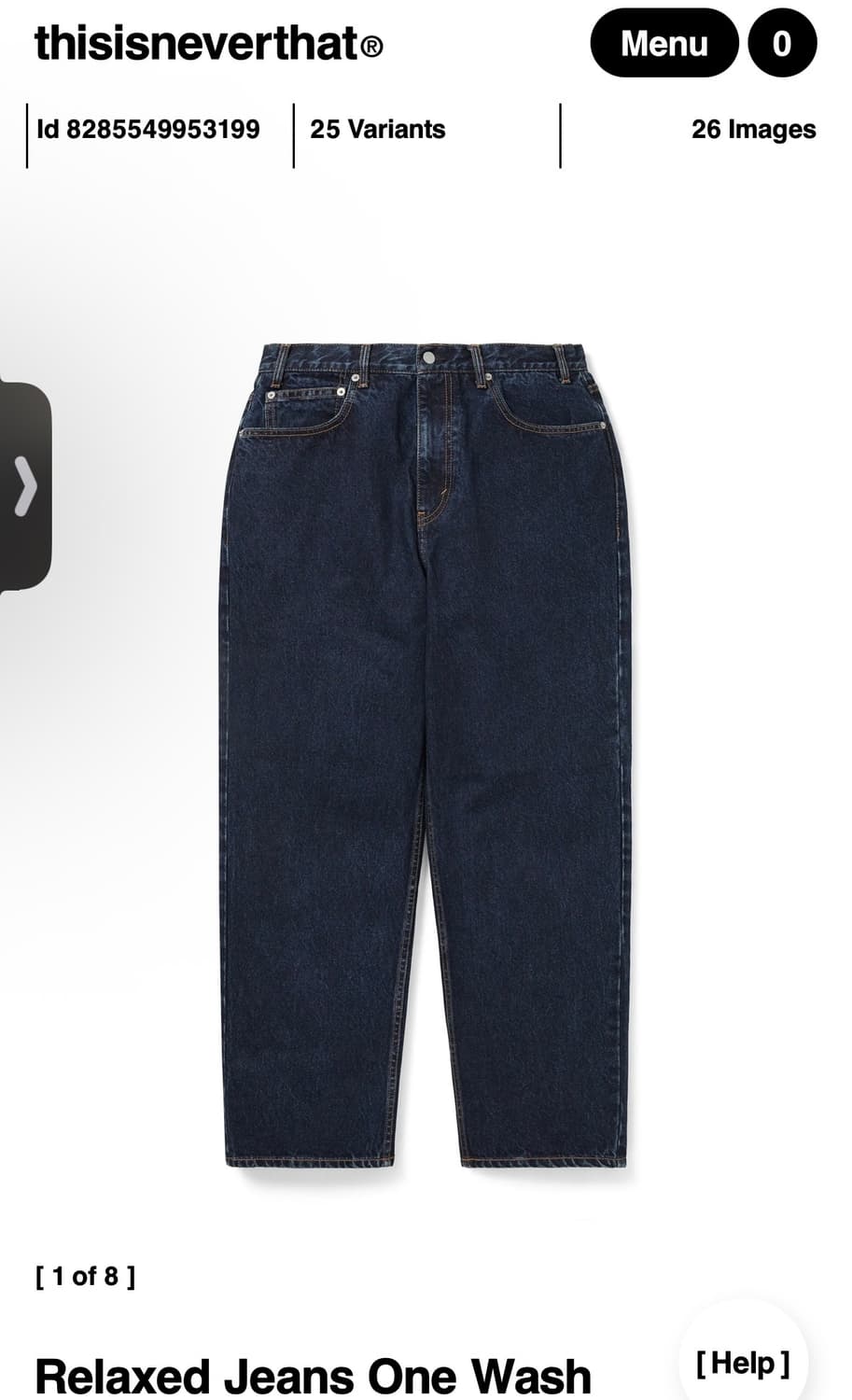 디스이즈네버댓) Relaxed Jeans One Wash M 상품이미지2