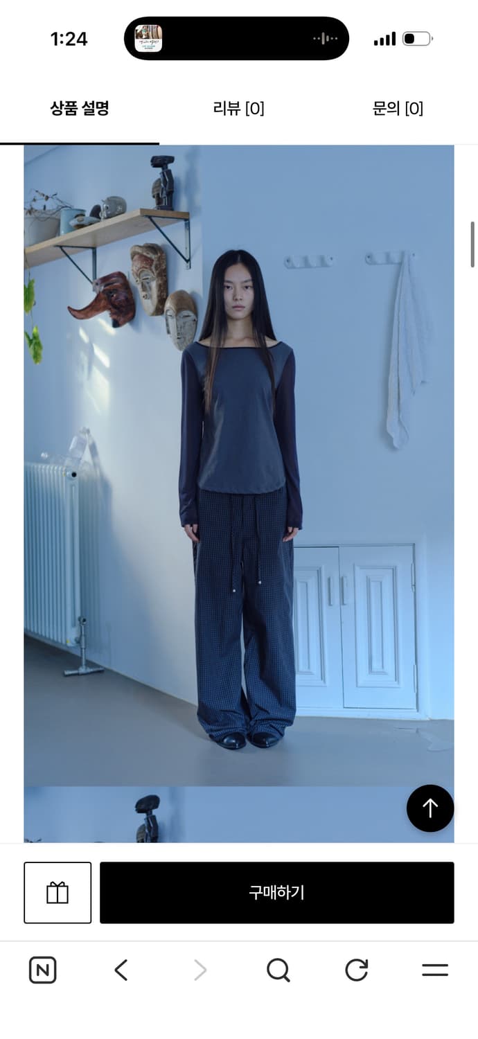 베르소 Sheer Layered Sleeve Top 슬리브 탑 파르벵 상품이미지1