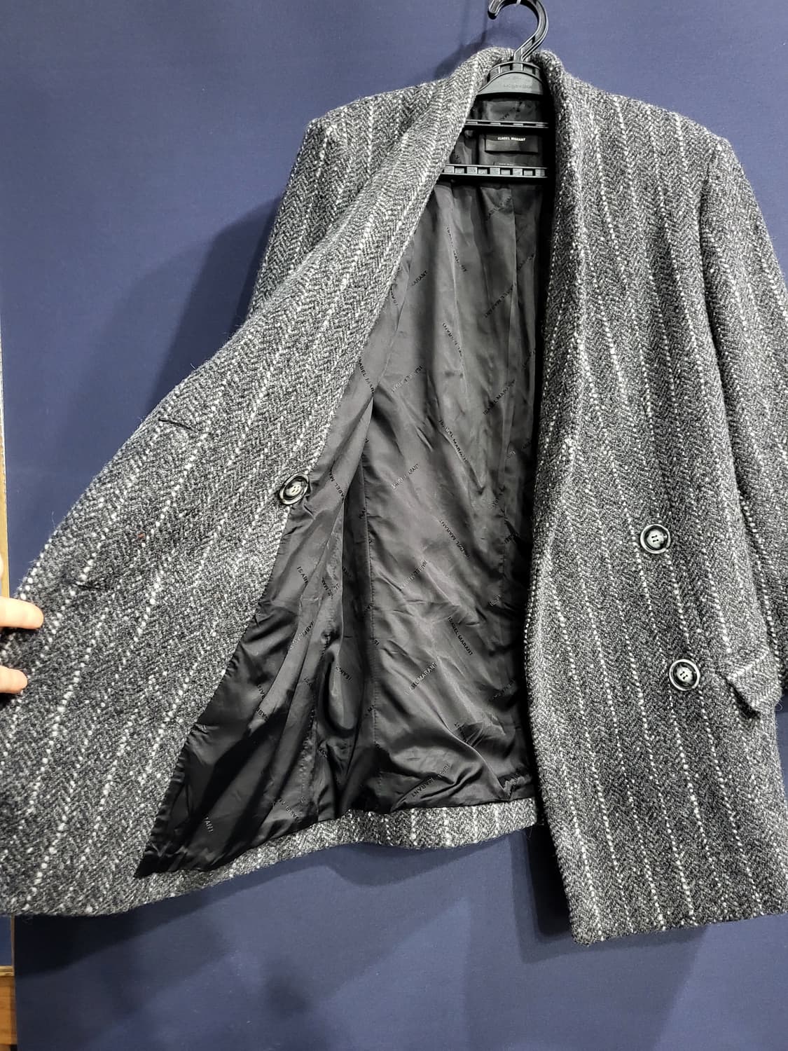 이자벨마랑 울 스트라이프 더블자켓 상품이미지4