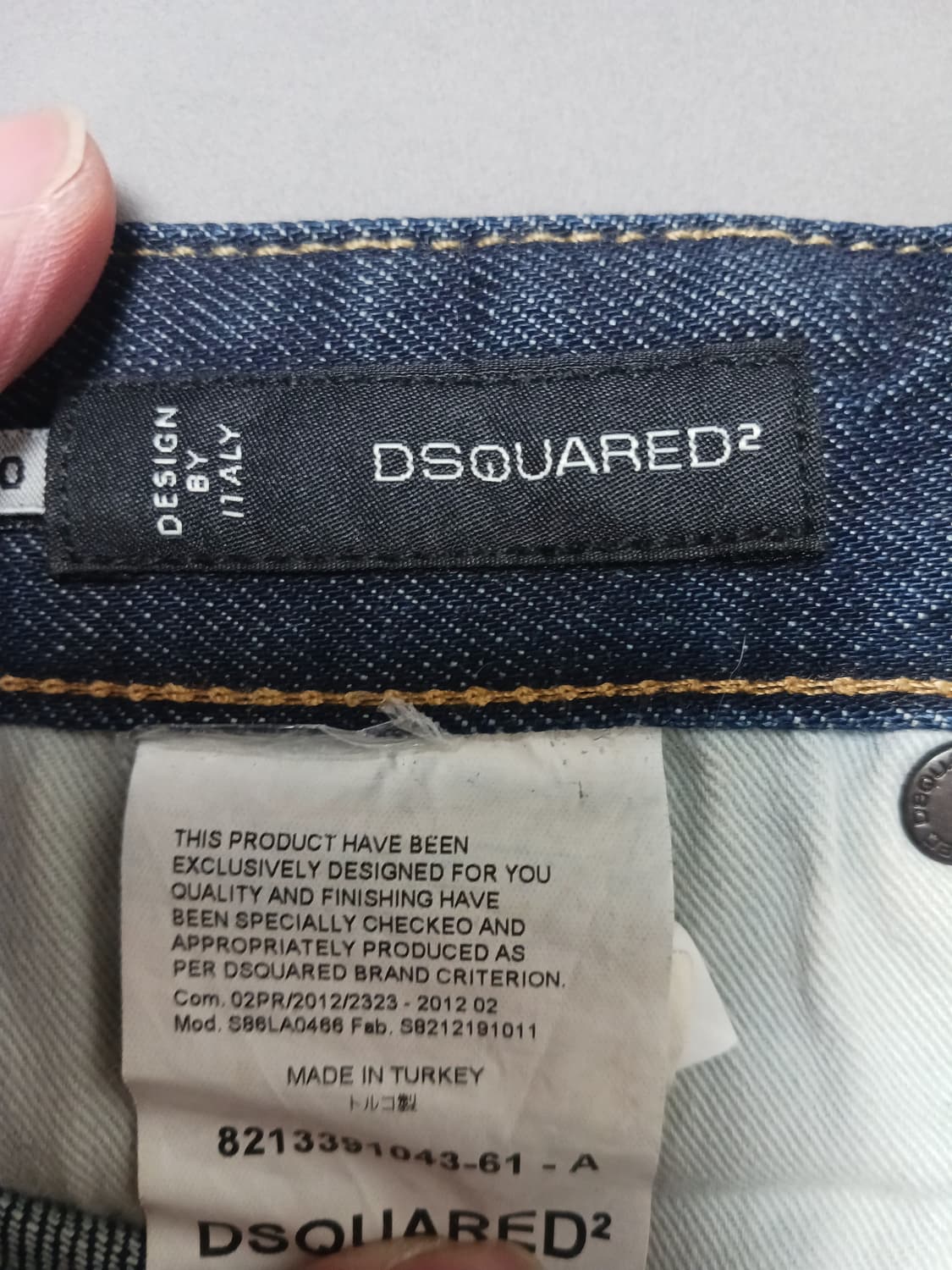 [36] 디스퀘어드2 녹워싱 슬림진 청바지 상품이미지10