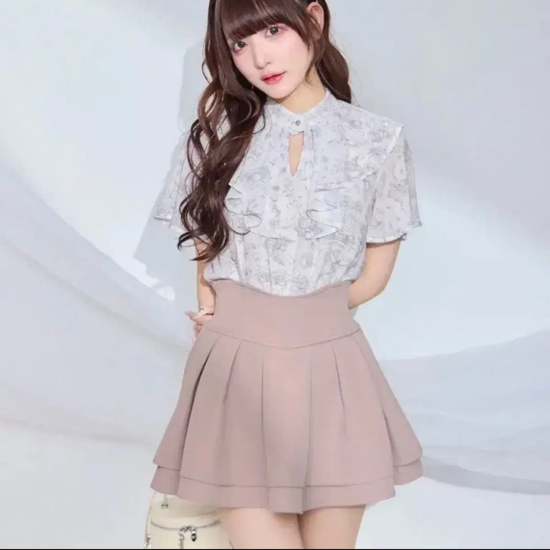 미셸마카롱 스커트 쿠스미핑크 xs 양산형 지뢰계 스나계 리즈리사 디마럽 상품이미지1