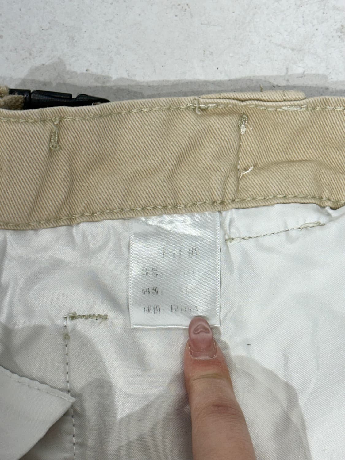 일본 빈티지 대대장 베이지 3d 멀티 포켓 유틸리티 카고 팬츠 바지  상품이미지7