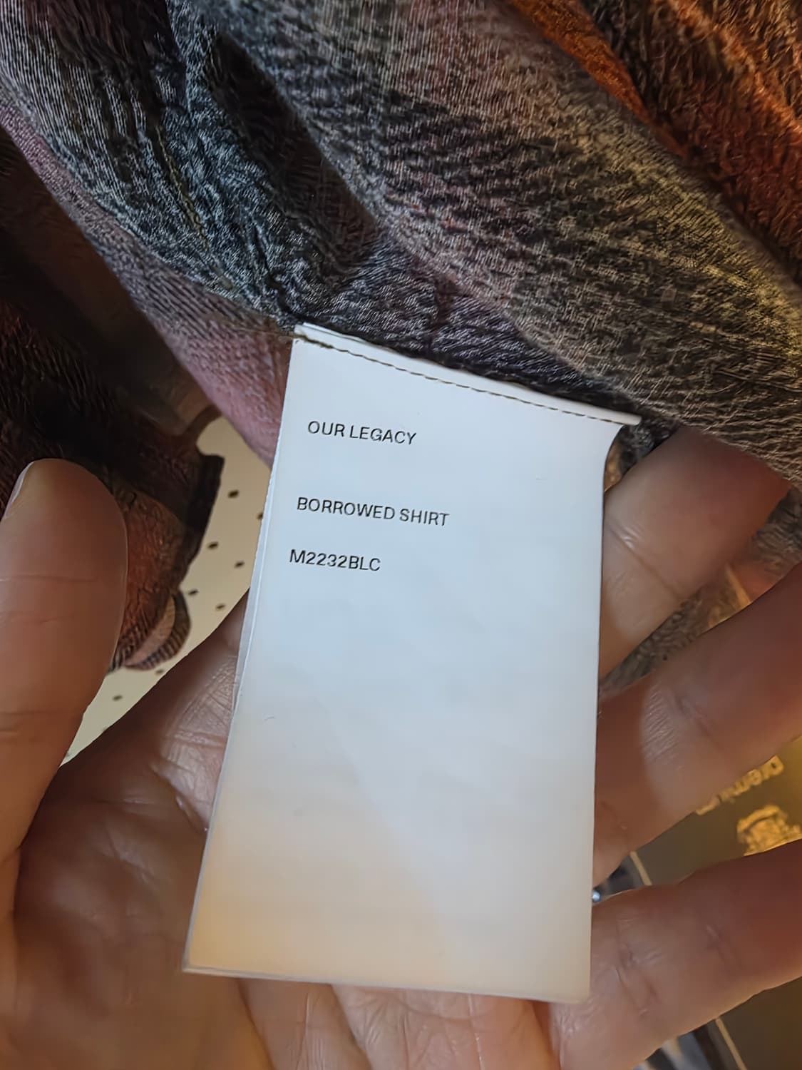 아워레가시 보로우드 셔츠 48사이즈 팝니다 상품이미지3