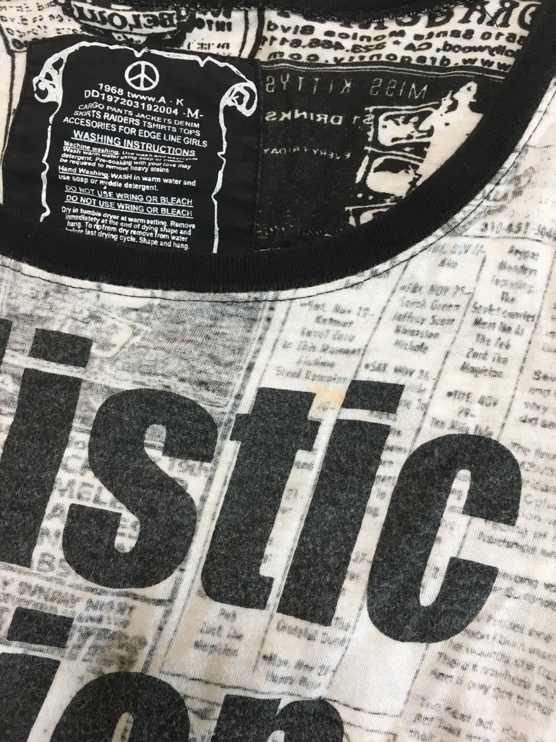 vintage lettering reversible tee 상품이미지3