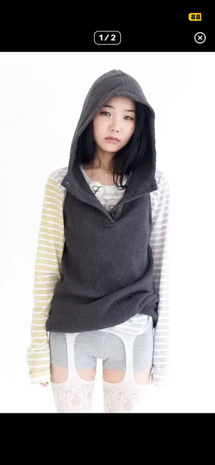 샵페어리 와플 홀터넥 후디 삽니다 상품이미지3