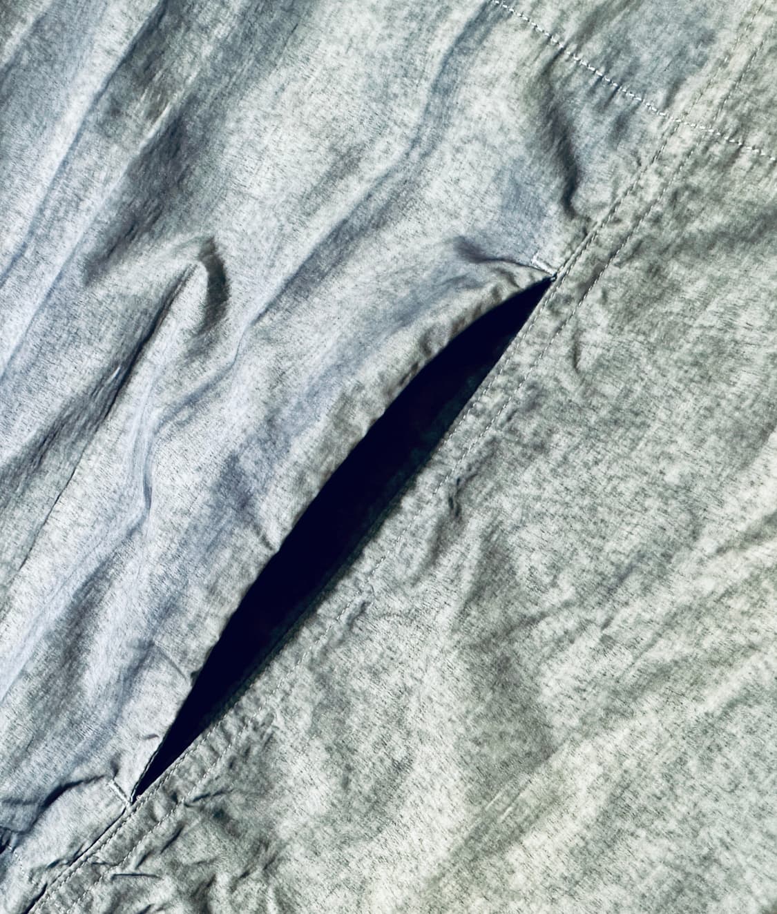 오라리 워싱 아노락 자켓 블루 5사이즈 신품급 바람막이 상품이미지4