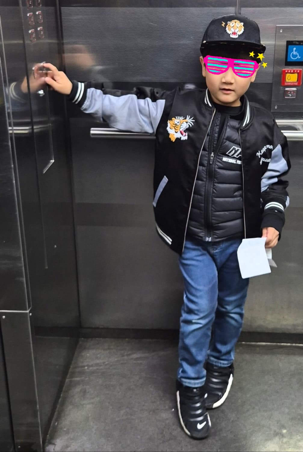 MLB 키즈 타이거 자수 매쉬 스냅백 블랙 상품이미지10