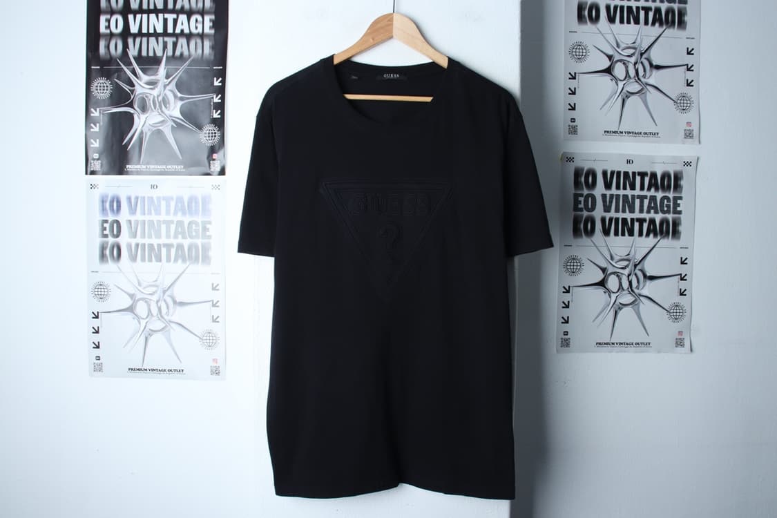 (2XL-3XL) 게스 반팔 티셔츠 빅사이즈 빅로고 블랙-H30963 상품이미지2