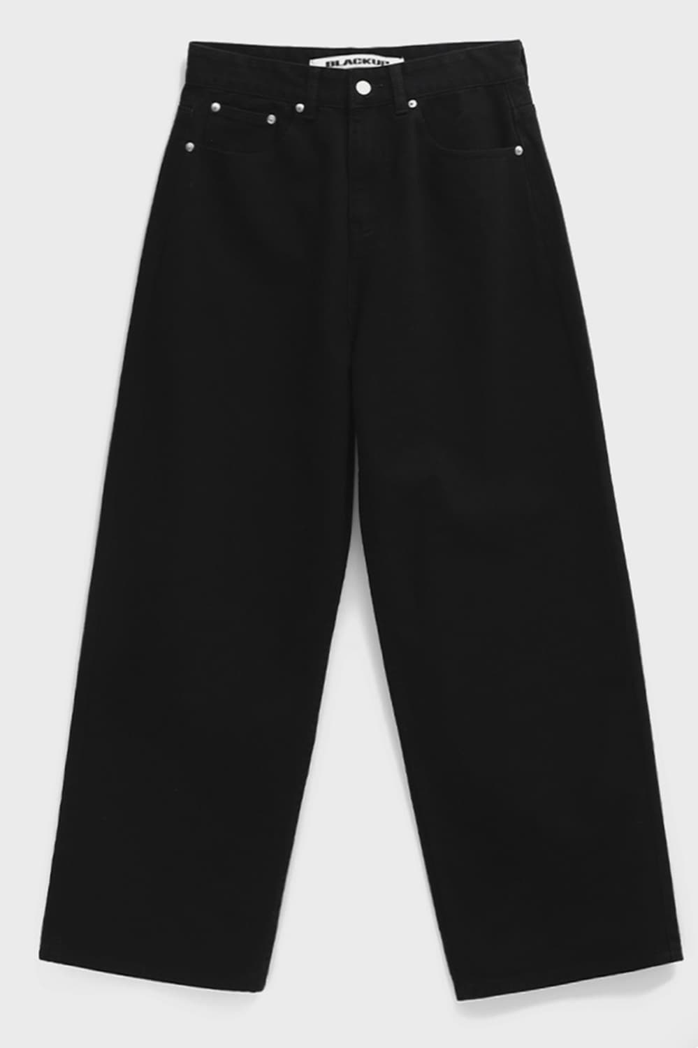 블랙업 솔드 와이드 코튼팬츠 블랙 M 상품이미지2