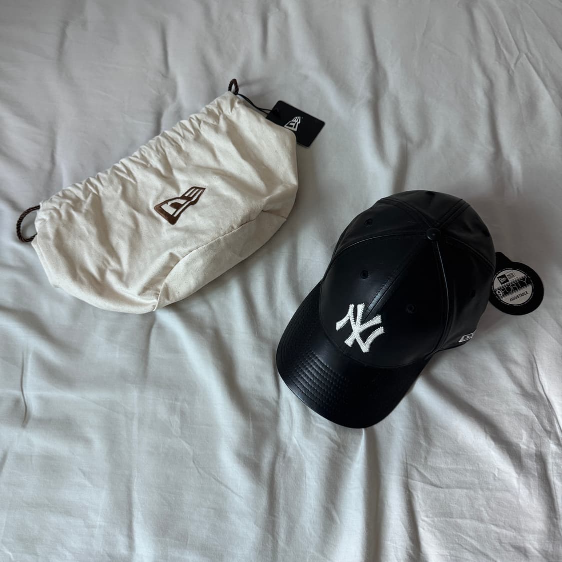 MLB / 9포티 뉴욕 양키즈 레더 볼캡 블랙 / OS 상품이미지4