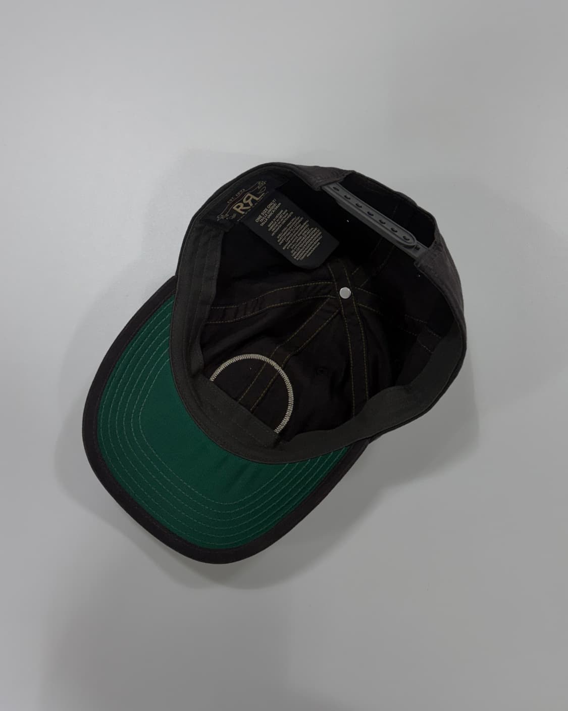 더블알엘 RRL 가먼트다잉 트윌 볼캡 블랙  상품이미지7