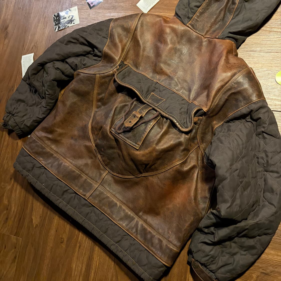 WILD CATS BACKPACK LEATHER JACKET 상품이미지4