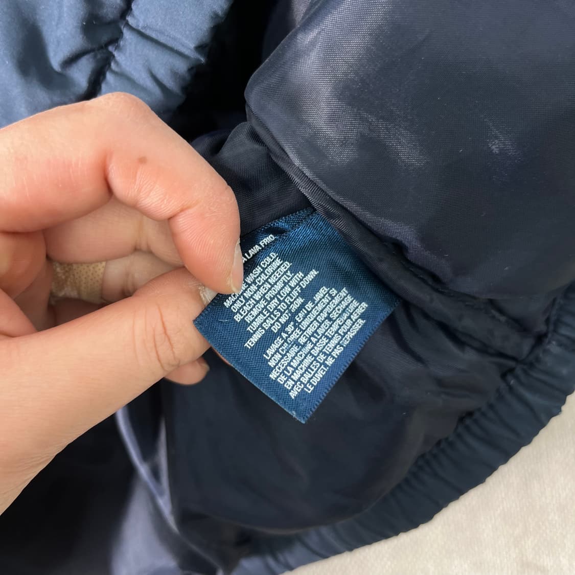 100 폴로랄프로렌 레드포니 후디 네이비 패딩 상품이미지10