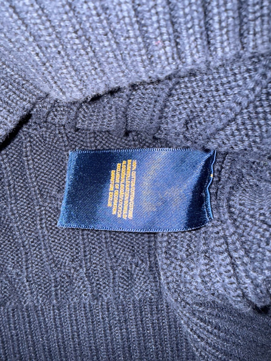 폴로 랄프로렌 네이비 케이블 니트 XL 상품이미지3