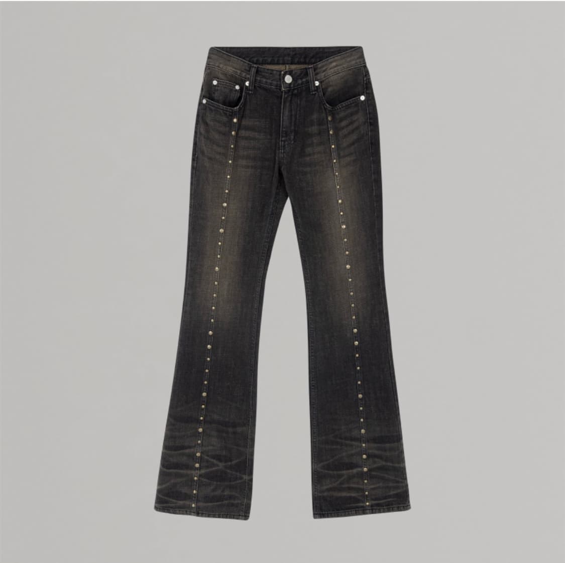 미드나잇무브 ribet bootcut pants 부츠컷 팬츠 black 상품이미지1