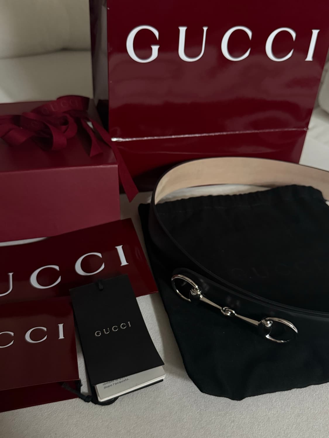 [95] 구찌 뎀나 홀스빗 1955 벨트 상품이미지5