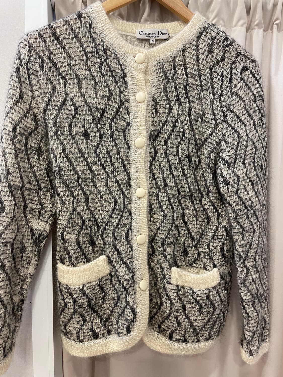 크리스챤 디올 빈티지 모헤어 가디건 44-55사이즈 상품이미지1