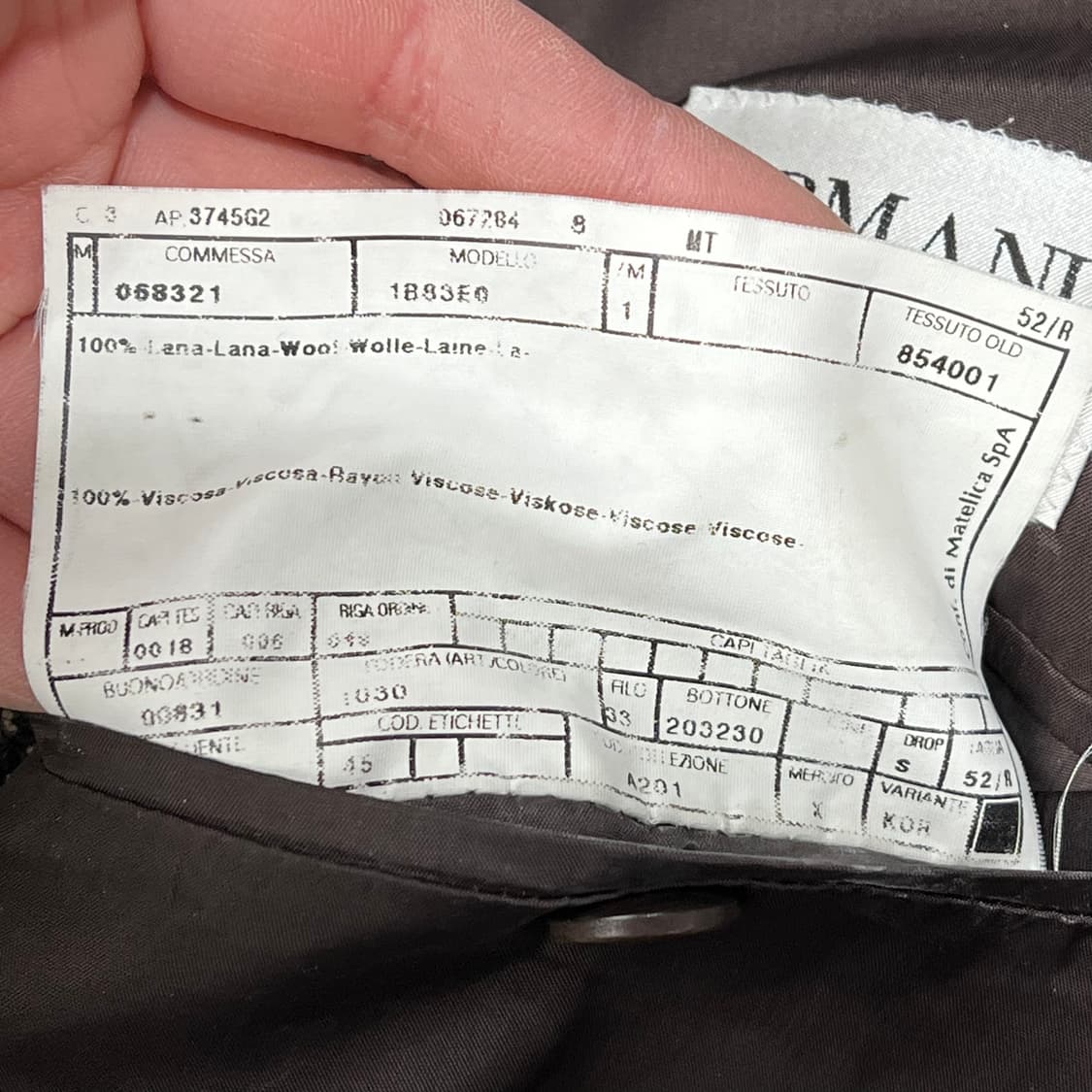 아르마니꼴레지오니 트위드 블레이저 s09425 상품이미지7