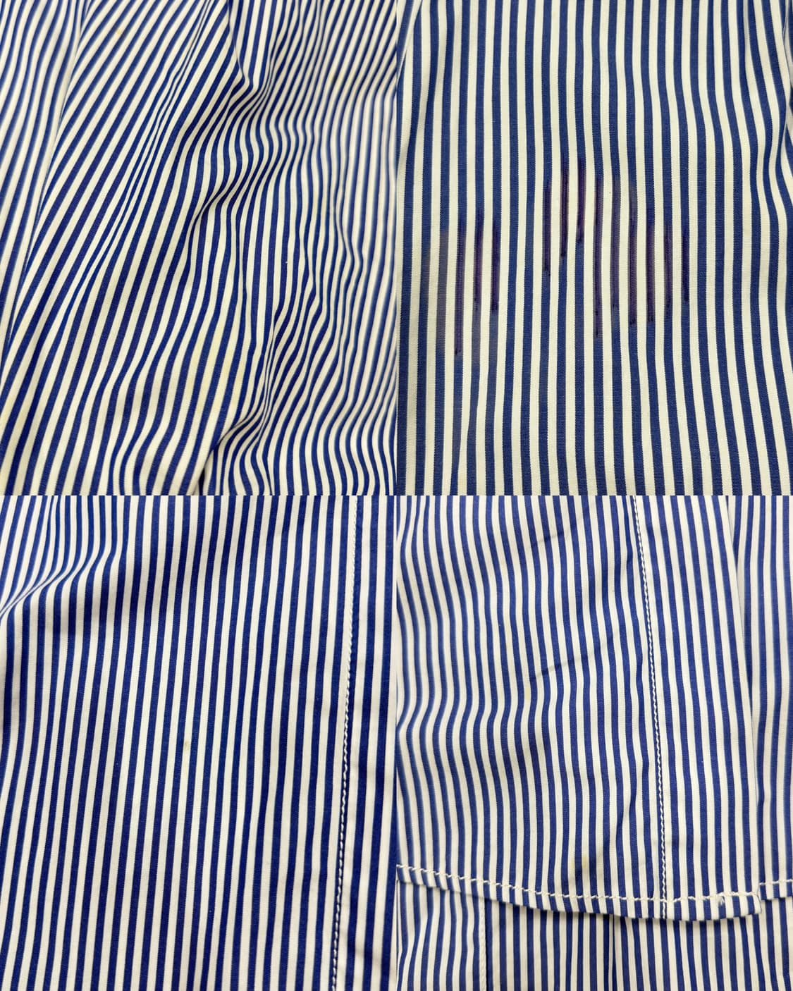 럭키슈에뜨 스트라이프 벨벳 벨트 셔츠 롱 원피스 36 상품이미지4