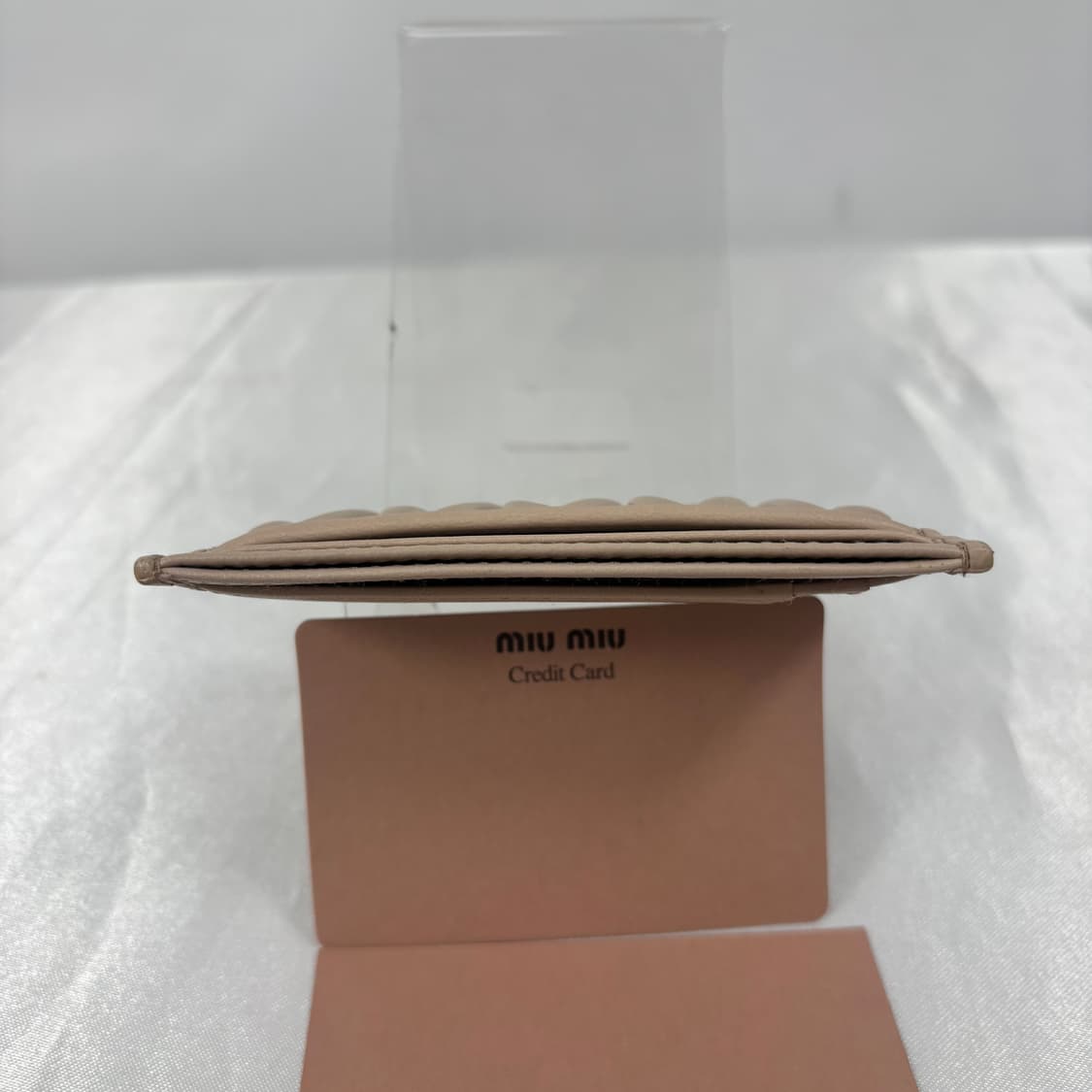 (정품)미우미우 마테라쎄 카드홀더 지갑 파우더핑크 상품이미지6