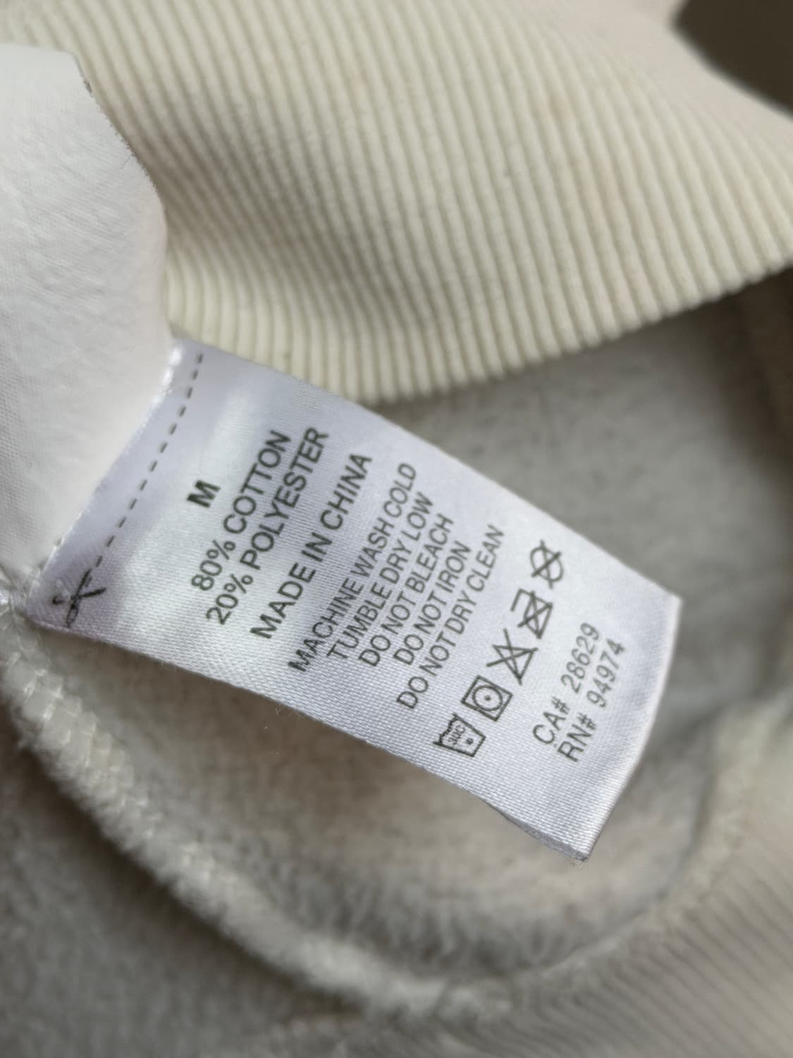 Stussy 스투시 재팬 크림 후드티 M 상품이미지8