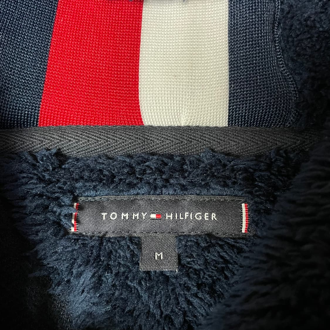 타미힐피거 네이비 아노락 플리스 하프 집업 M 상품이미지4