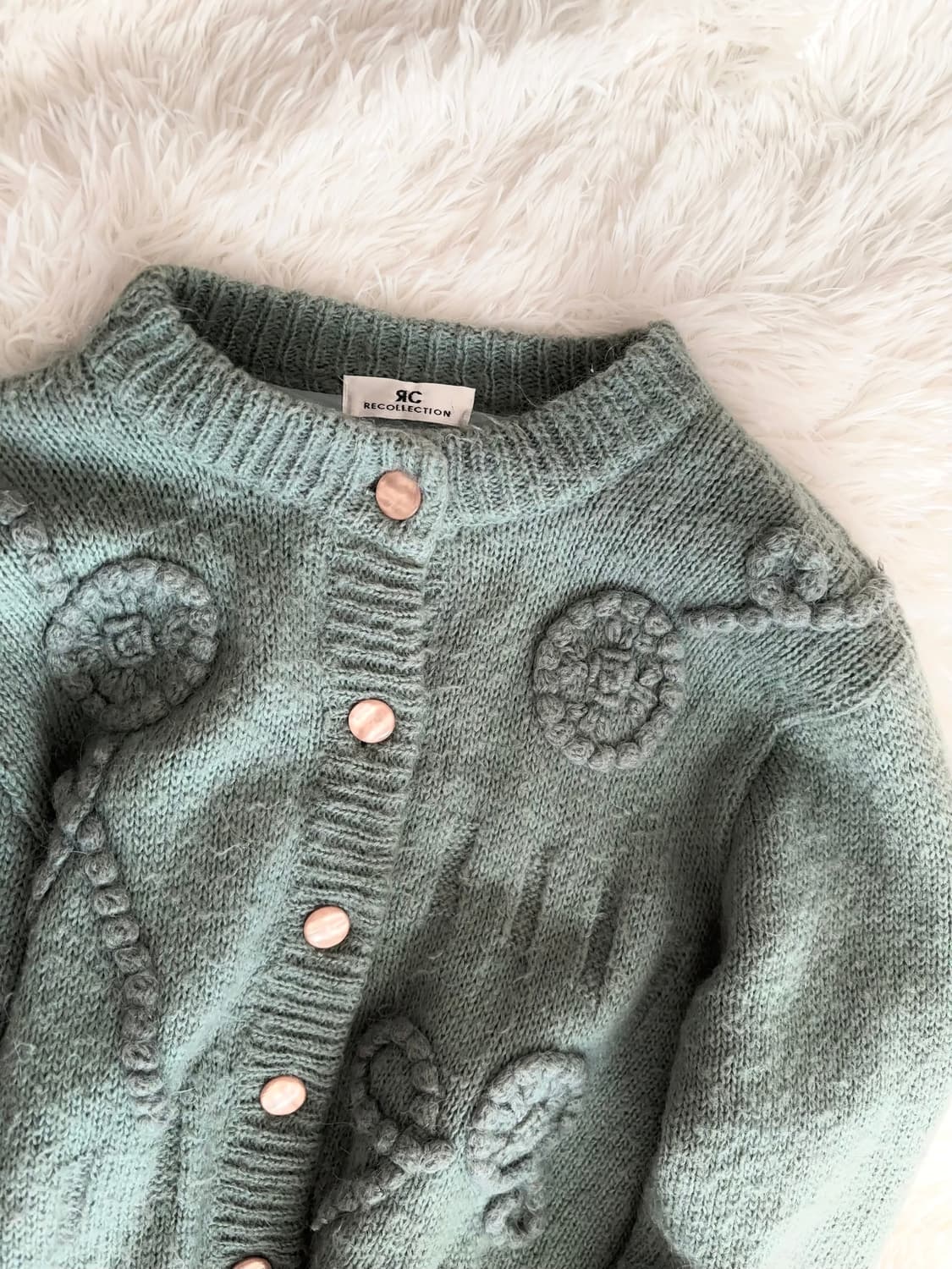 민트우유 모리걸 폭닥 니트 가디건 상품이미지1