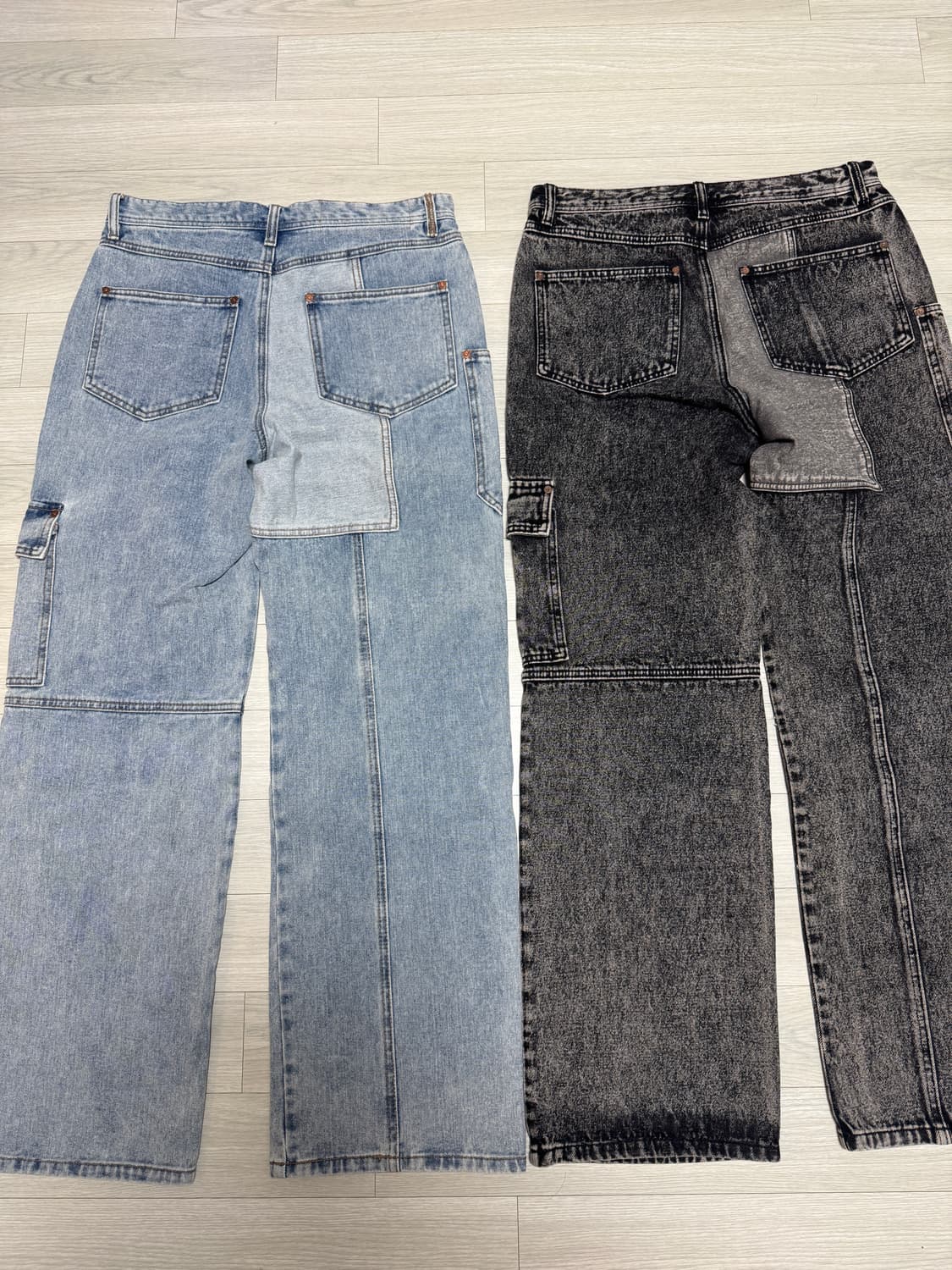 앤더슨벨 패치워크 와이드 데님 M 상품이미지2