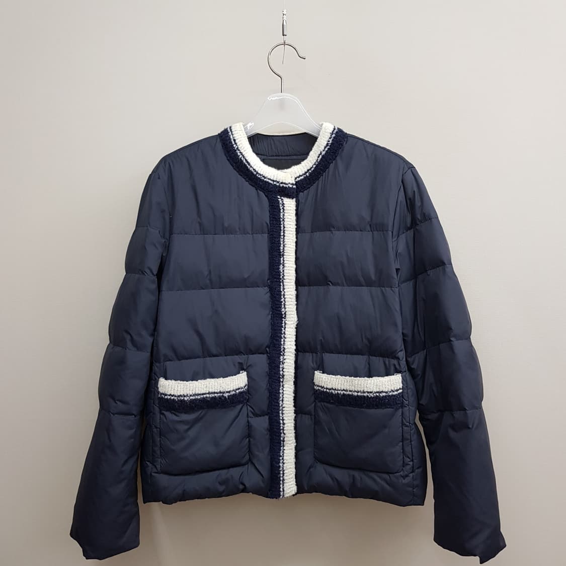 마쥬 MAJE 2021 배색 트위드 포켓 구스 패딩 1사이즈 상품이미지1