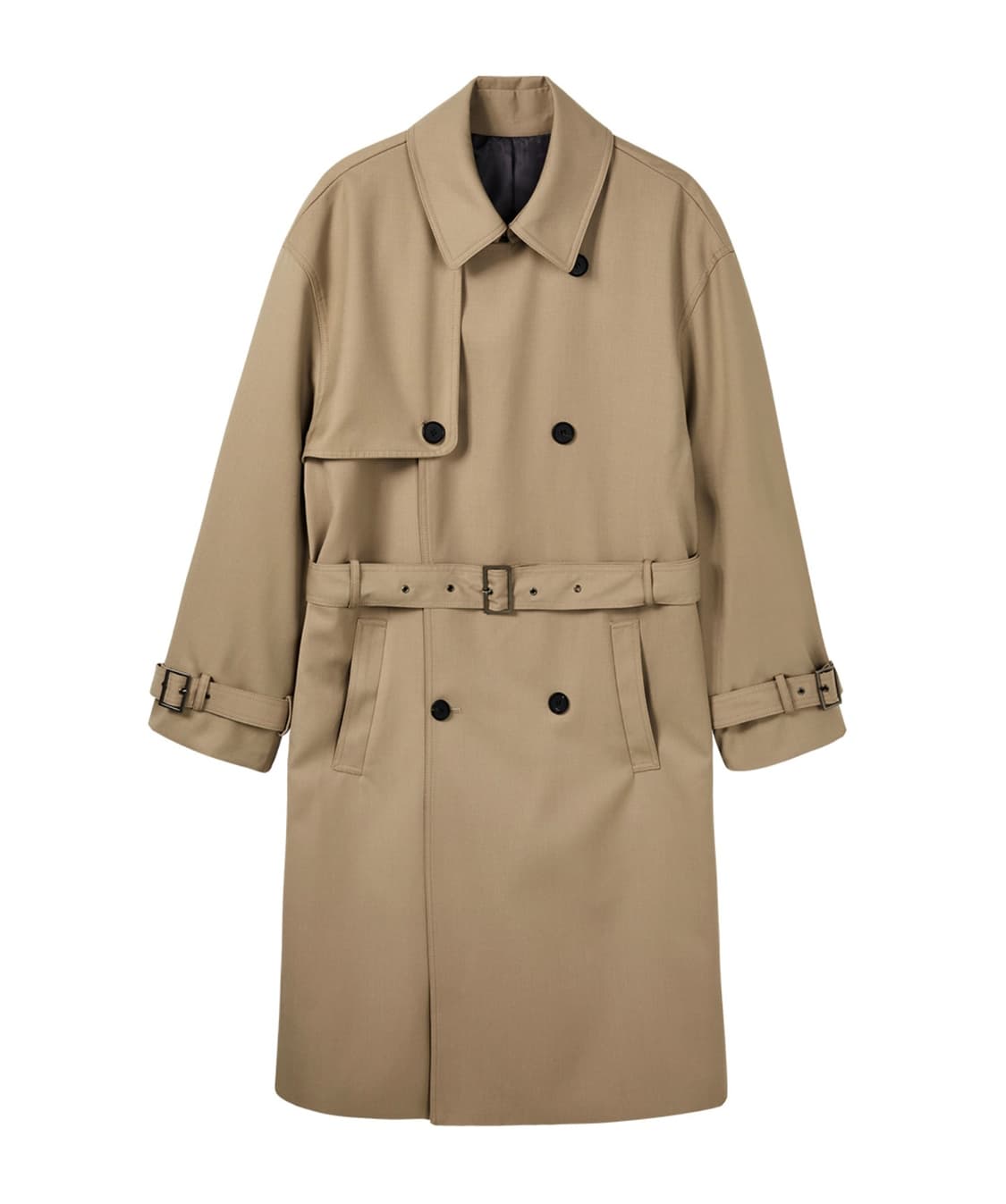 엘무드 프리미엄 울 오버핏 트렌치코트 46 상품이미지1