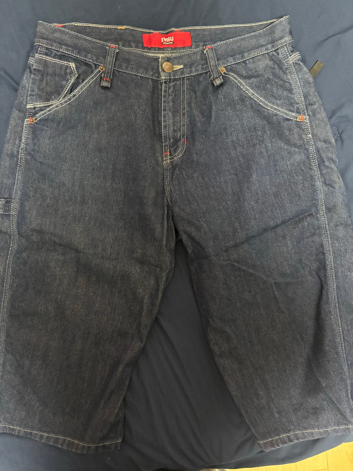 34 에비수 카펜더 버뮤다 데님팬츠/진청 상품이미지2