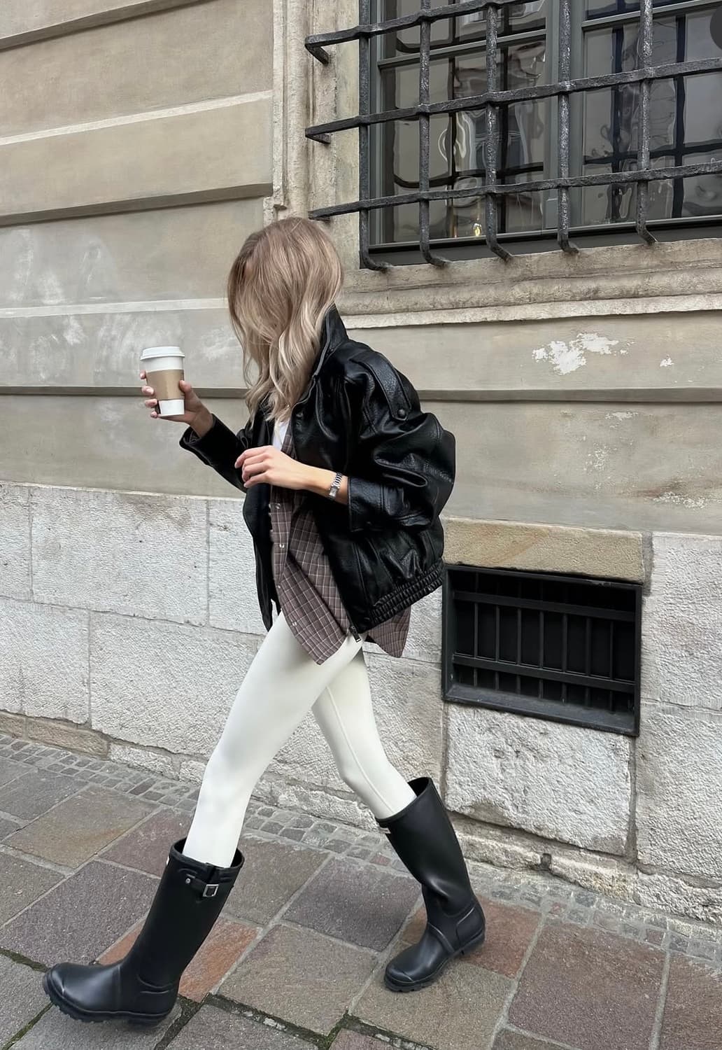 새상품택O) 자라 레더 자켓 점퍼 zara 생로랑 상품이미지4