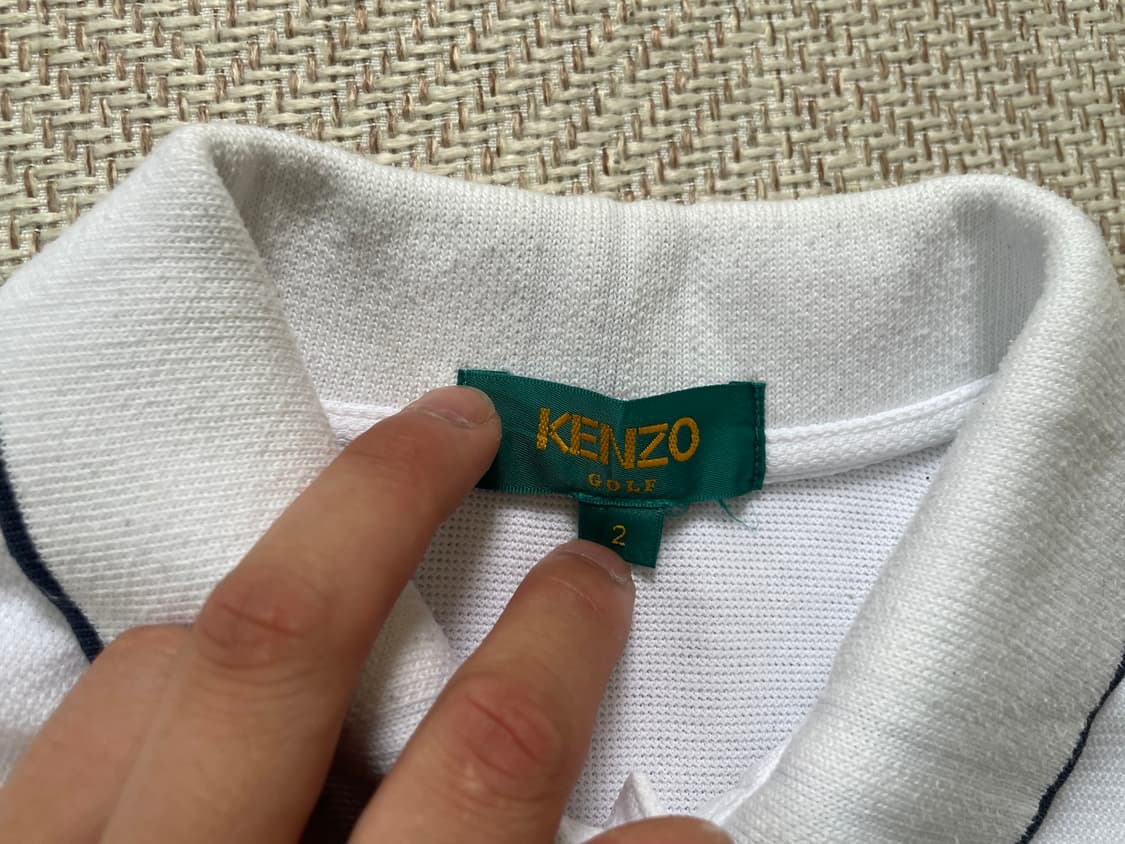 Kenzo 겐조 스트라이프 배색 pk 카라티  상품이미지5