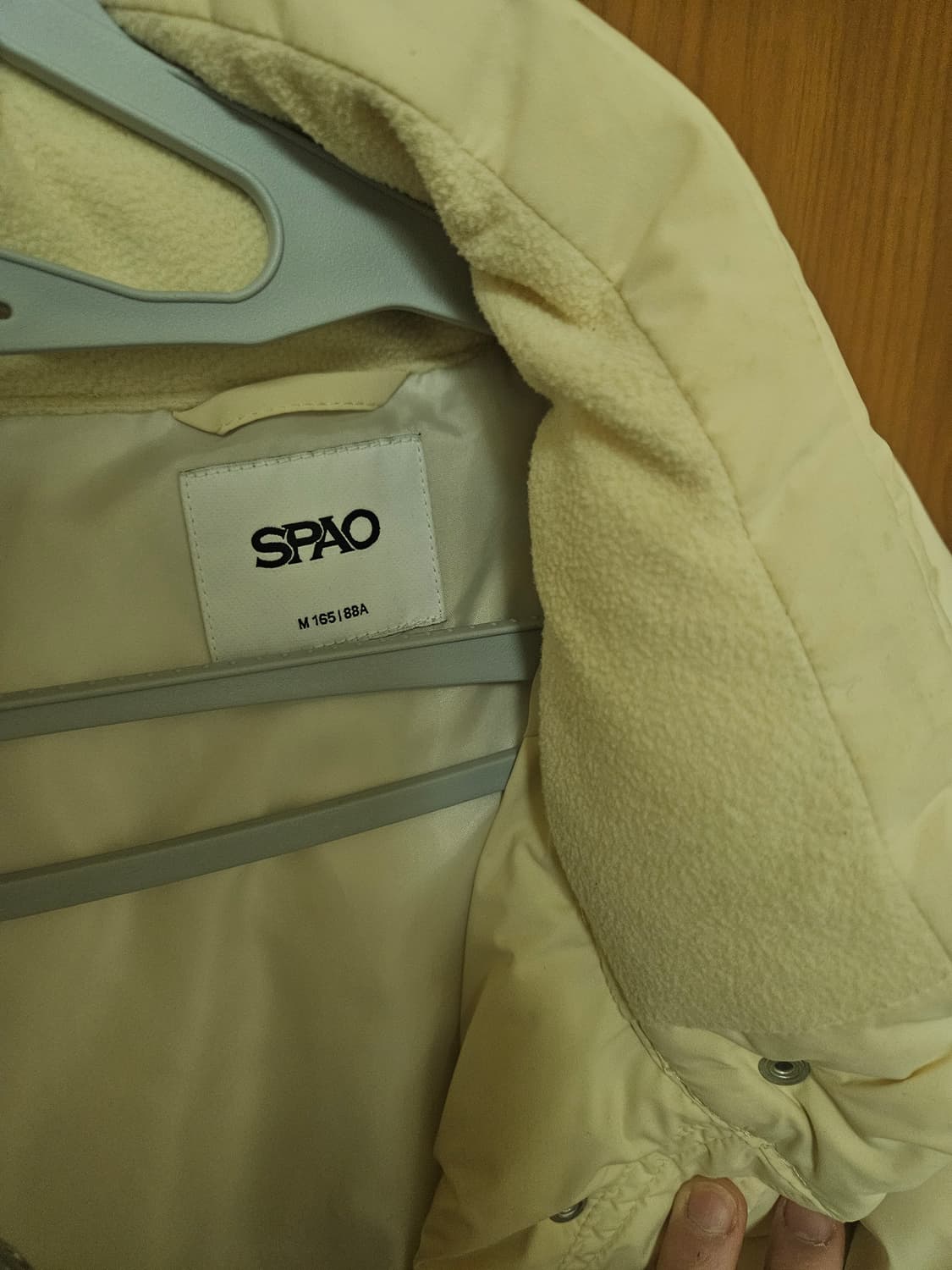 스파오 여성용 옐로우 패딩 M사이즈 상품이미지3