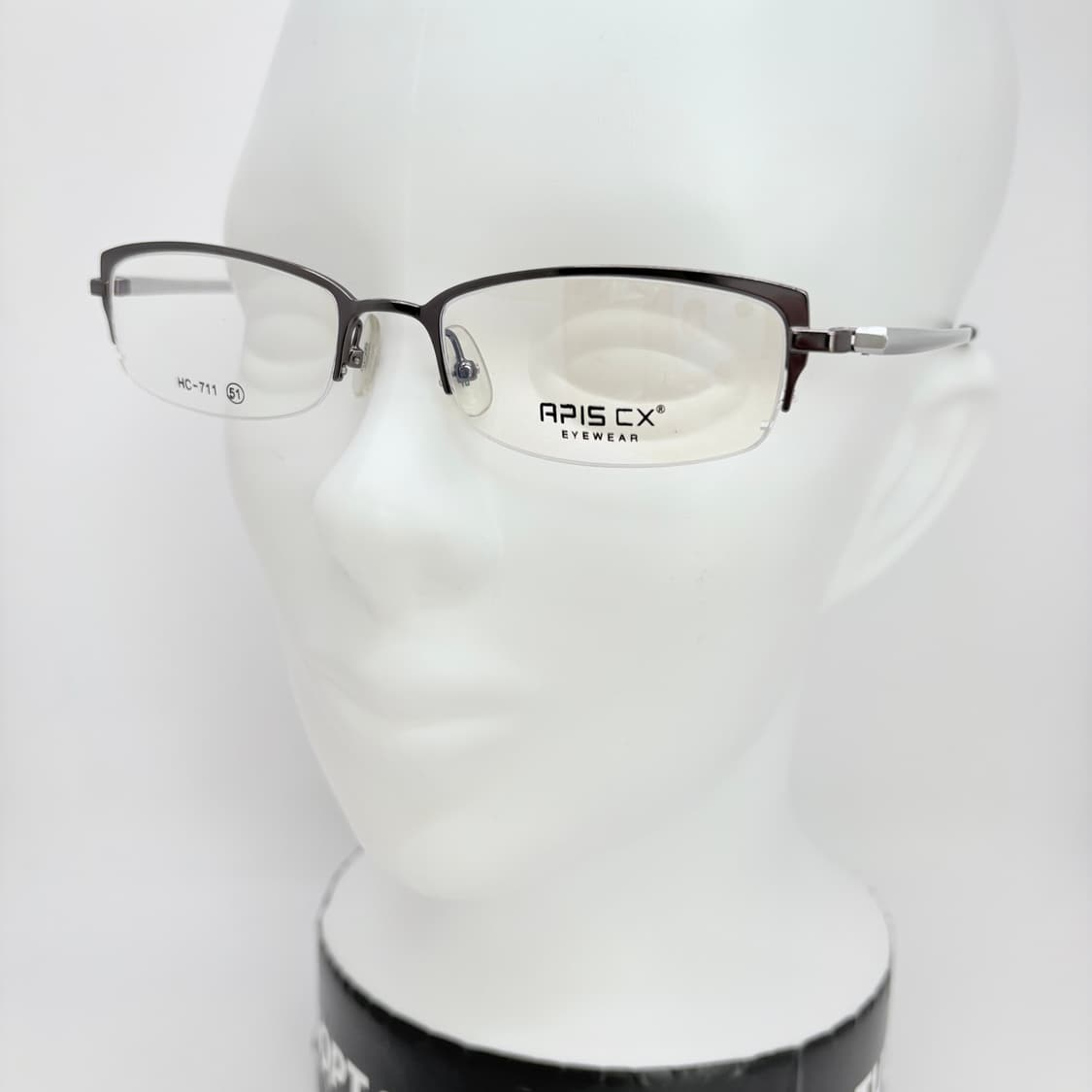 APIS 실버 슬림 스퀘어 반무테  상품이미지5