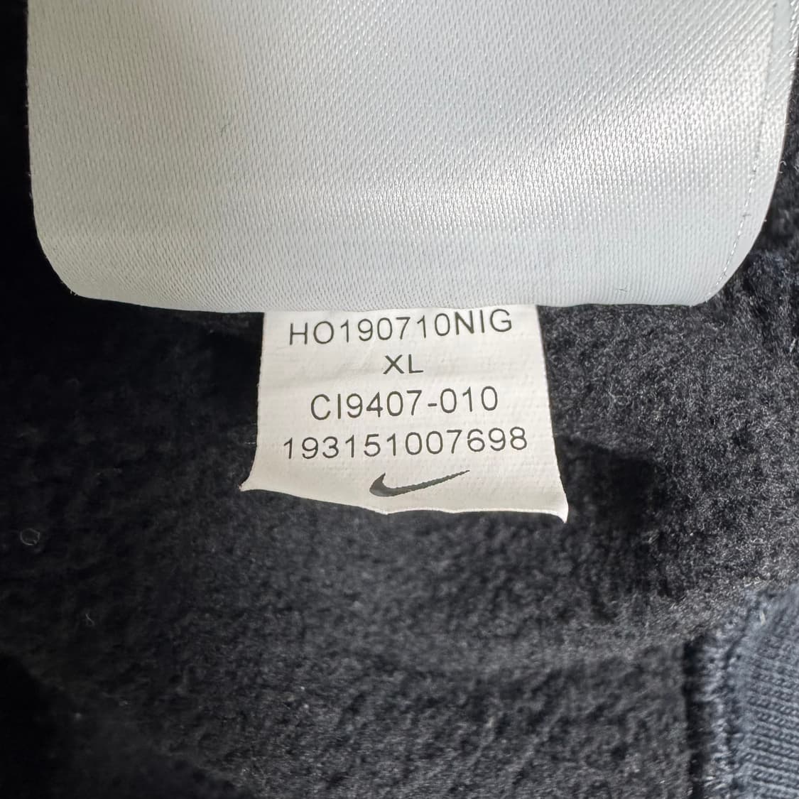 나이키 자수 로고 네이비 후드 XL 상품이미지6