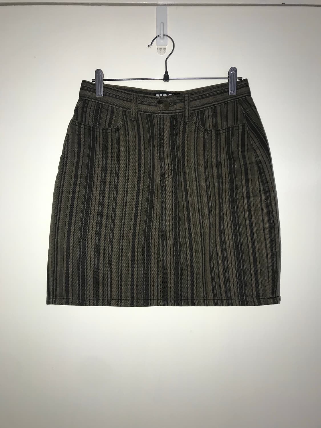 MSCHF Stripe Pattern Denim Mini Skirt 상품이미지4